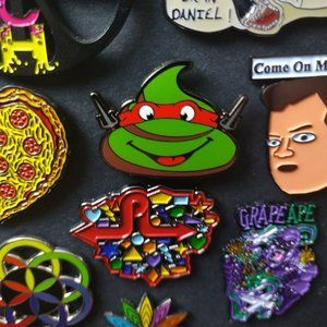 Turd Bucket Pin. Limited Edition 100 (Heady Comic Con Funny Fun Emoji Hat Pin)